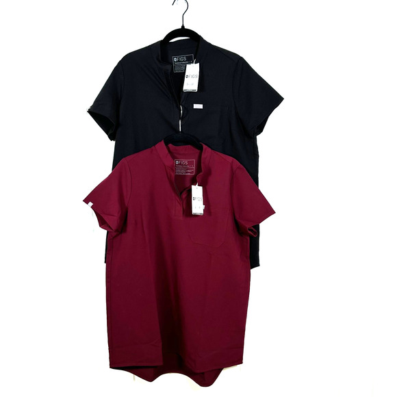 Figs Scrubs Kitale Maternity 2.0 Technical Collection Two Tops Small ~NWT - Picture 1 of 14